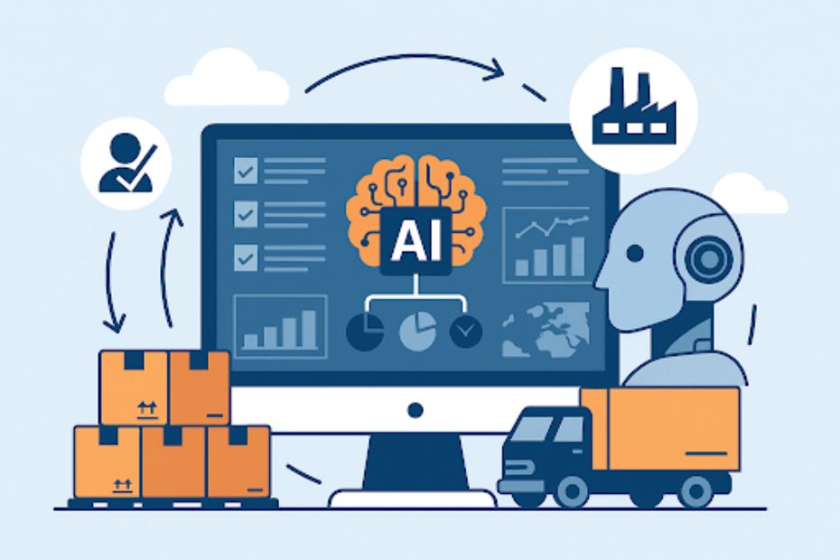 AI-powered system managing warehouse and logistics processes