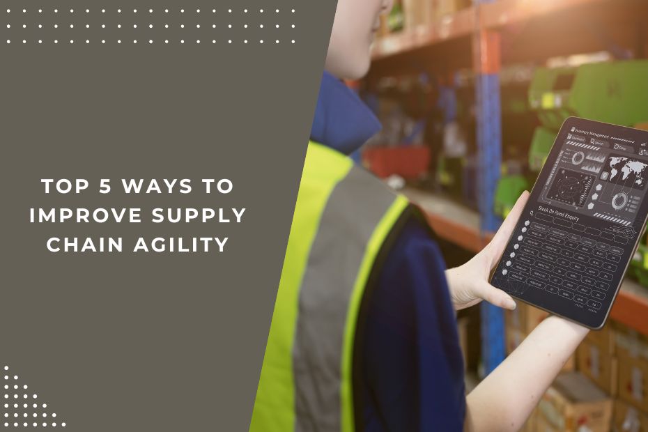 A logistics manager using advanced technology to monitor supply chain operations for improved agility.